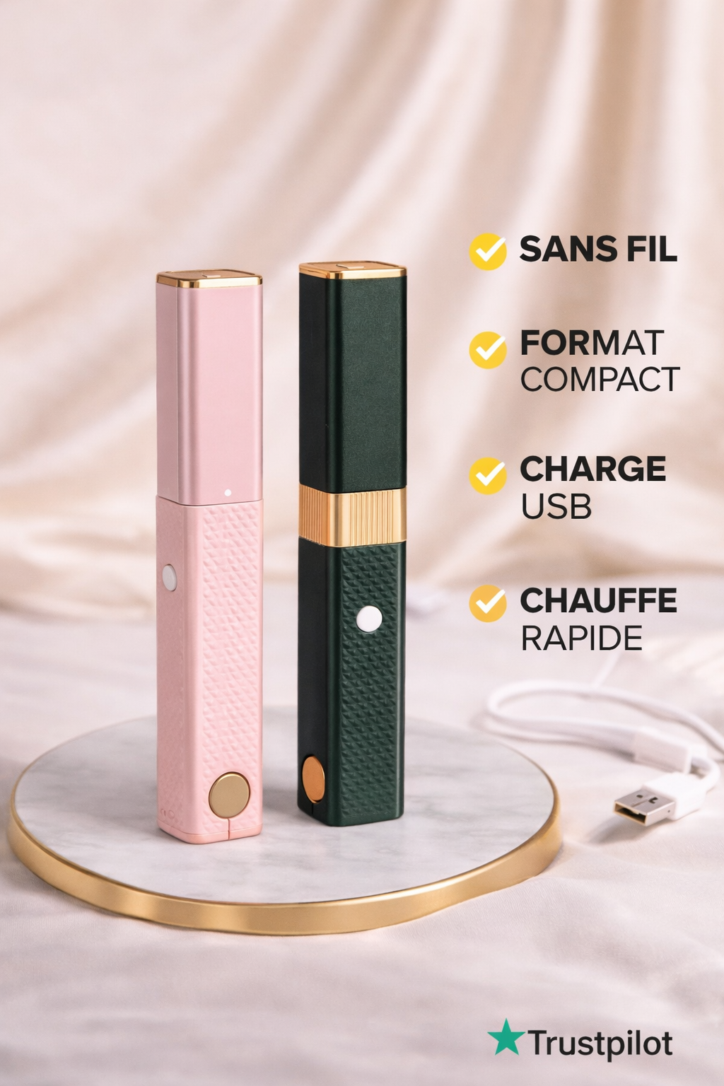 Elara Beauty - Mini Lisseur Portable